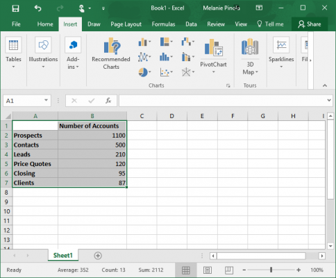 Funnel Chart In Excel 2016
