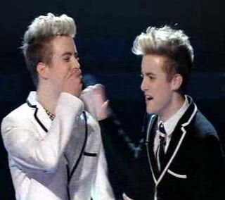 Twins John and Edward were the first act to make it through to next week