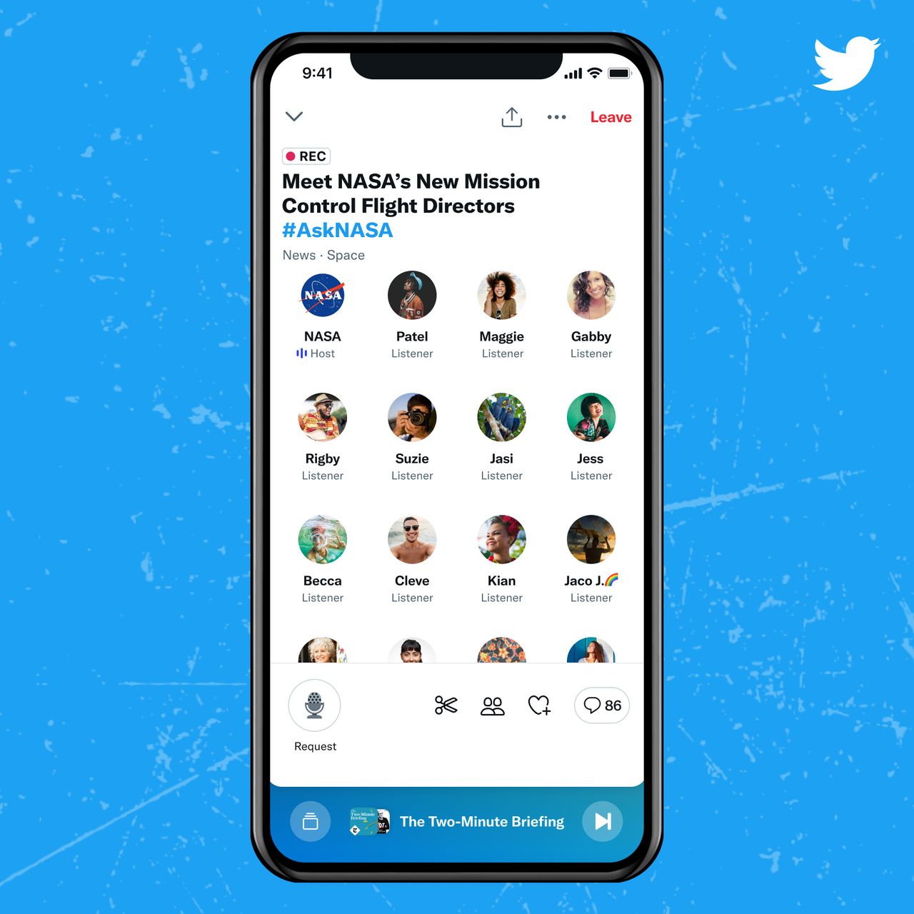 A live Twitter Space for NASA