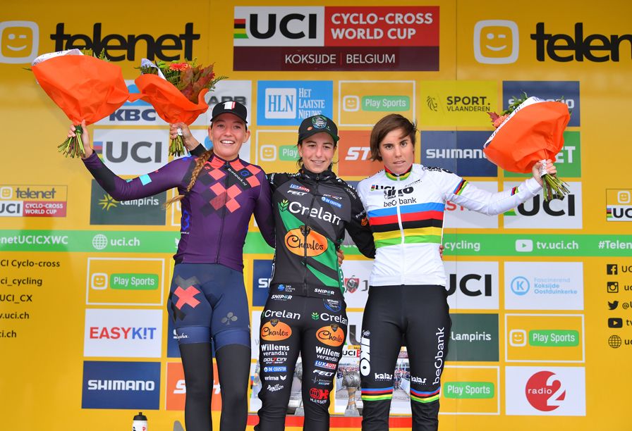 The podium of De Boer, Kaptheijns, and Cant (L-R)