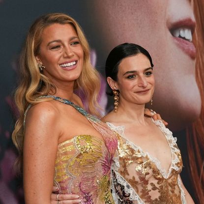 Blake Lively and Jenny Slate attend the 'It Ends With Us' premiere