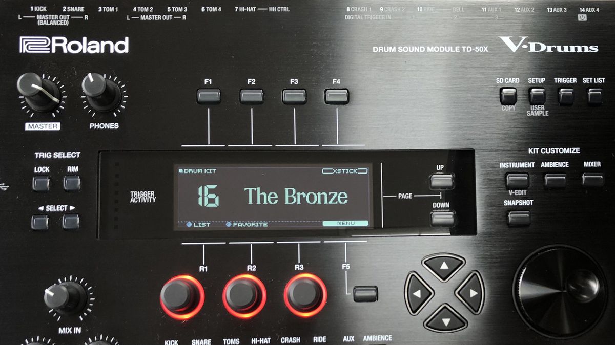 Roland TD-50K2 detail images taken by writer Stuart Williams