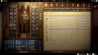 A screenshot showing your stats page in Kingdom Come Deliverance 2.