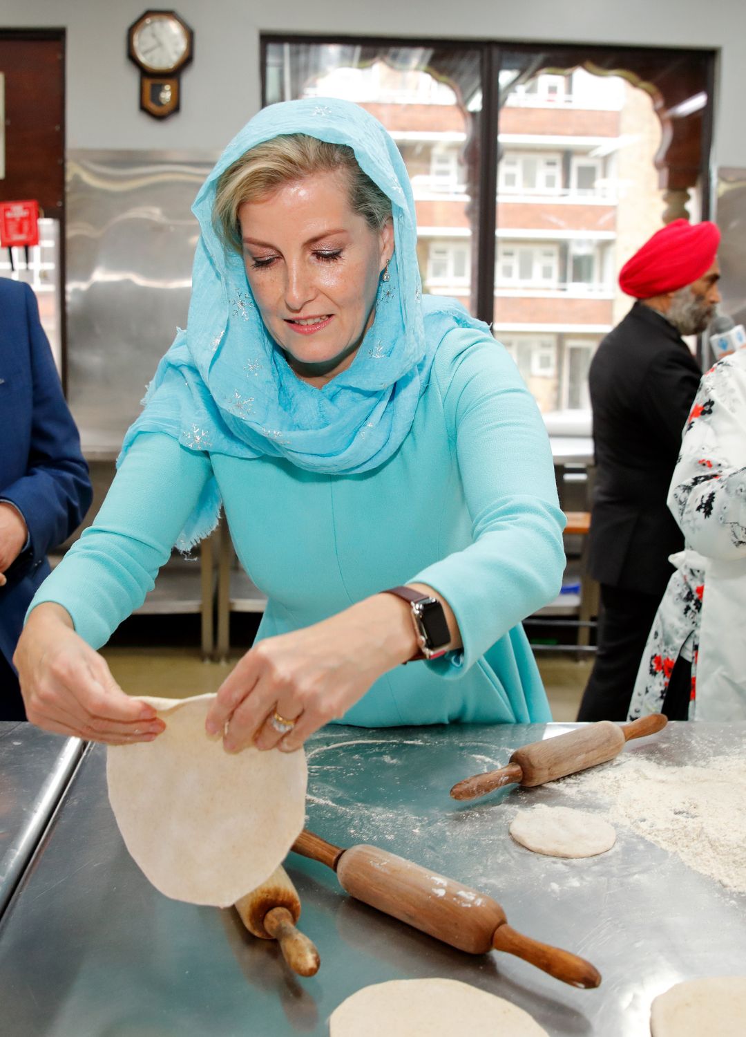 Sophie, Duchess of Edinburgh rolling bread