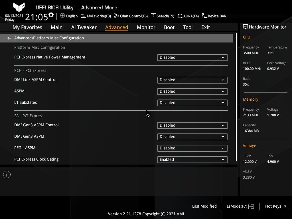 Asus TUF Gaming Z590-Plus WIFI
