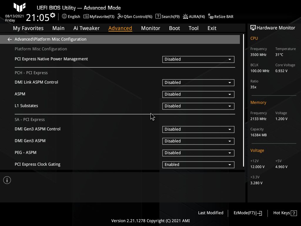 Asus TUF Gaming Z590-Plus WIFI