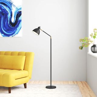Caskey task lighting floor lamp in living room