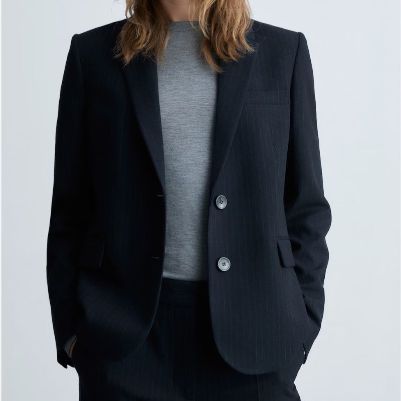 Image of pinstripe blazer