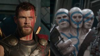 Chris Hemsworth as Thor and One Of Hajo’s Three Heads