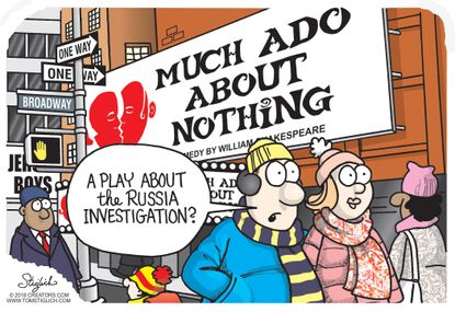 Political cartoon U.S. Trump House Intelligence Committee Russia investigation