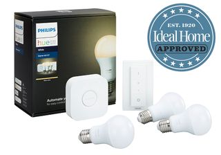 Philips Hue Smart lightbulb with Ideal Home approved logo