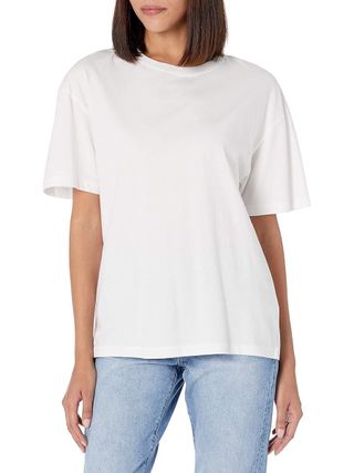 amazon, The Drop Women's Lydia Short-Sleeve Loose Drop-Shoulder Jersey T-Shirt