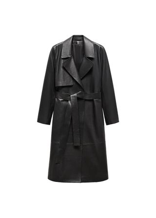 100% leather trench coat - Women