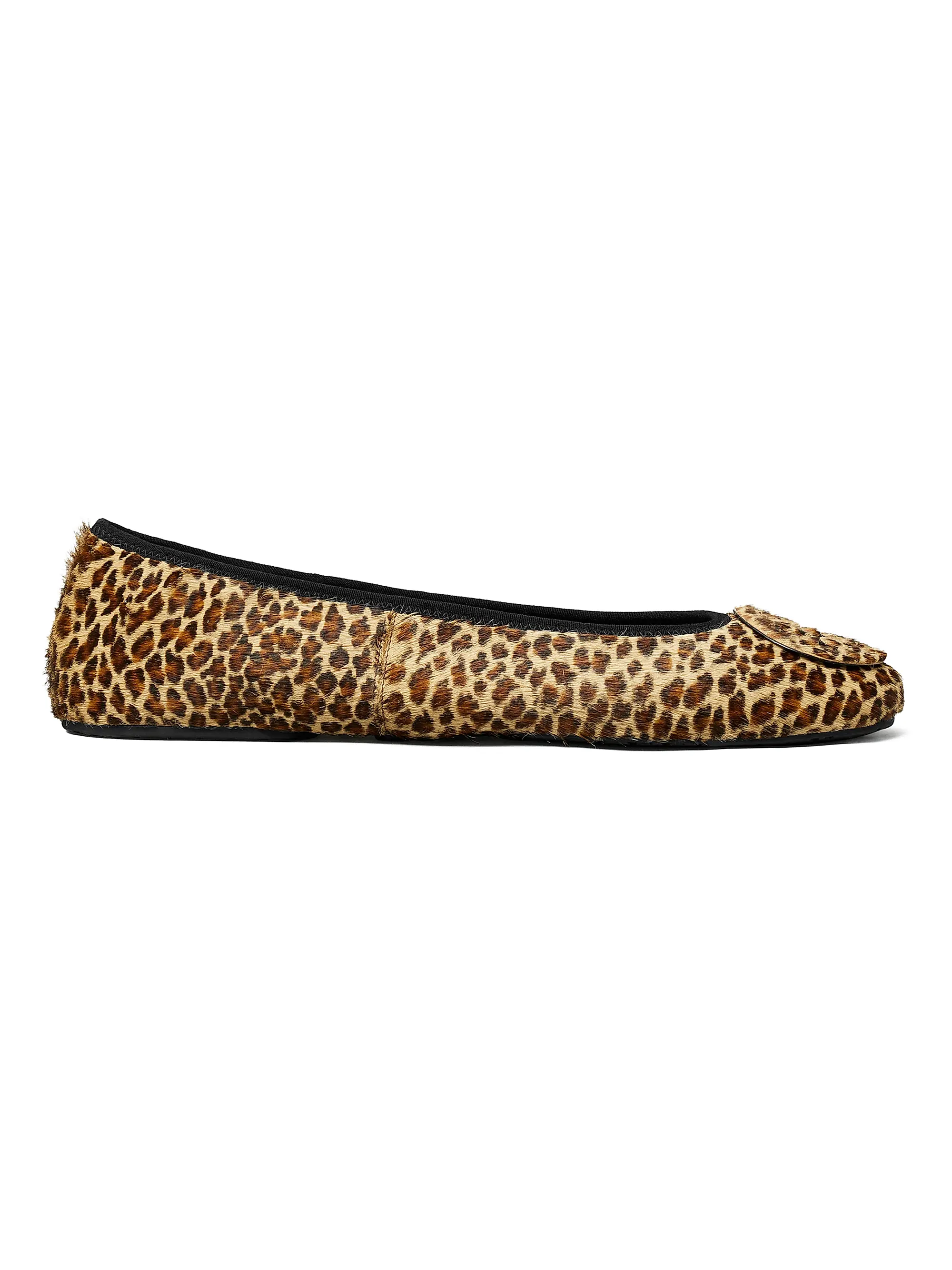 Minnie Leopard-Print Travel Ballet Flats