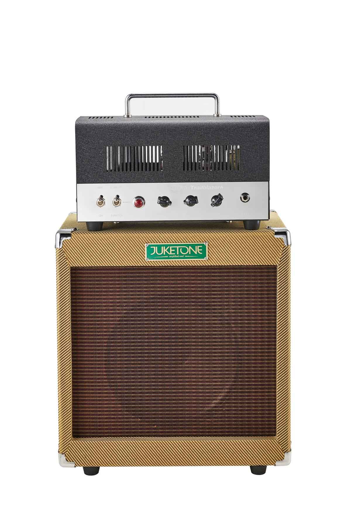 The matching cab houses a Celestion Ten 30 G10R-30 driver.
