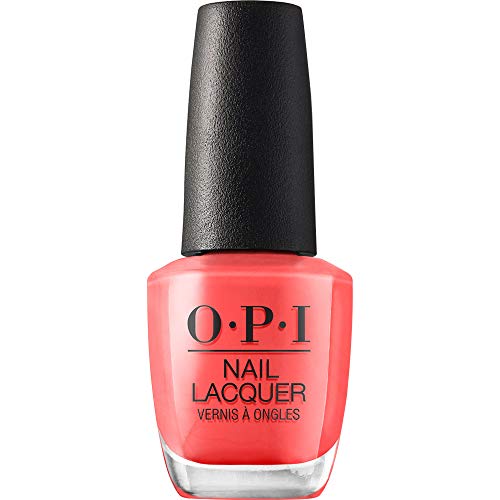 Opi Nail Lacquer Live.love.carnaval | Opaque Bright Orange Crème Chip Resistant Nail Polish | Vegan, Fast Drying, Streak Free