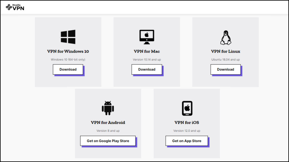 Mozilla VPN Platform Support