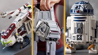 Lego Republic Gunship, AT-AT, and R2-D2
