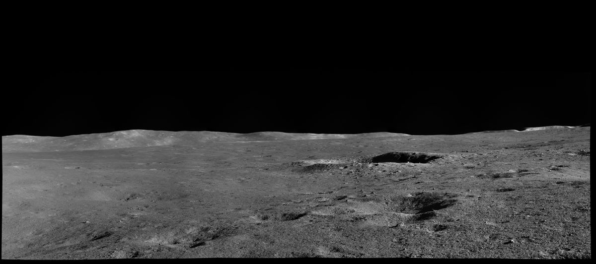 Von K&aacute;rm&aacute;n Crater imaged by Yutu-2.