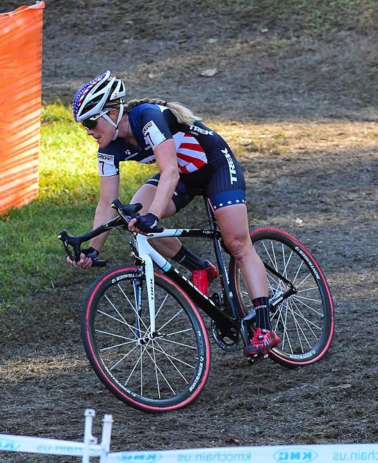 Katie Compton (Trek Factory Team) again rode solo nearly the entire race