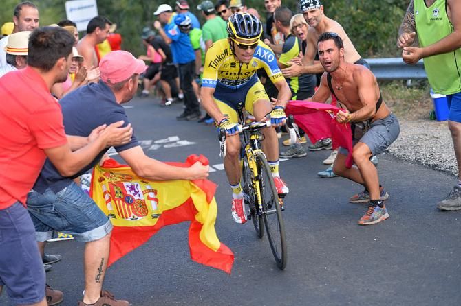 Tinkoff-Saxo rider Oliver Zaugg tried to go for the win