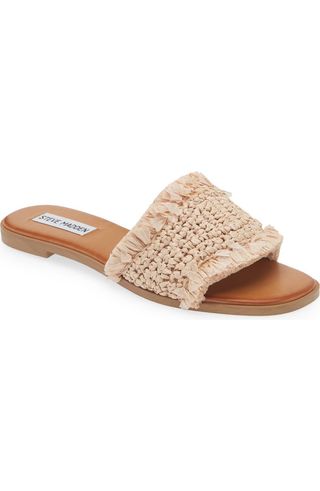 Lakeshore Woven Raffia Slide Sandal