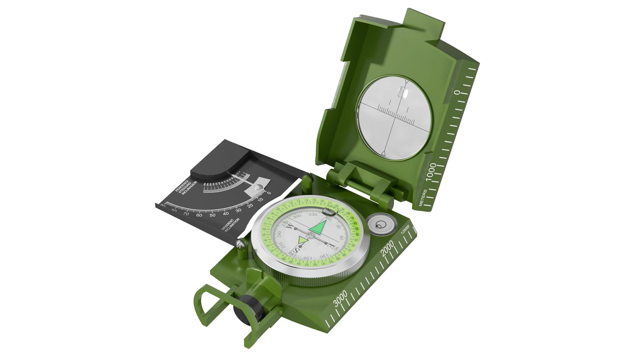 The Precision Professional Military Compass on a white background.