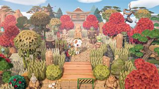 A path design in Animal Crossing: New Horizons