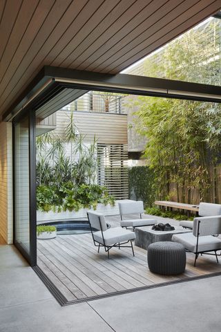 An indoor outdoor space
