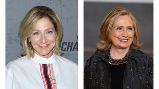 Edie Falco as Hillary Clinton in Impeachment: American Crime Story