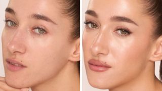 Charlotte Tilbury before and after foundation