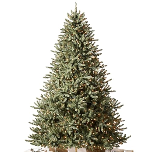 Balsam Hill 4.5ft Pre-Lit Classic Blue Spruce - Artificial Christmas Tree With 886+ Tips, 300 Clear Led Lights, Easy Plug System, Premium Stand &amp;amp; Storage Bag for Indoor Holiday Decorating