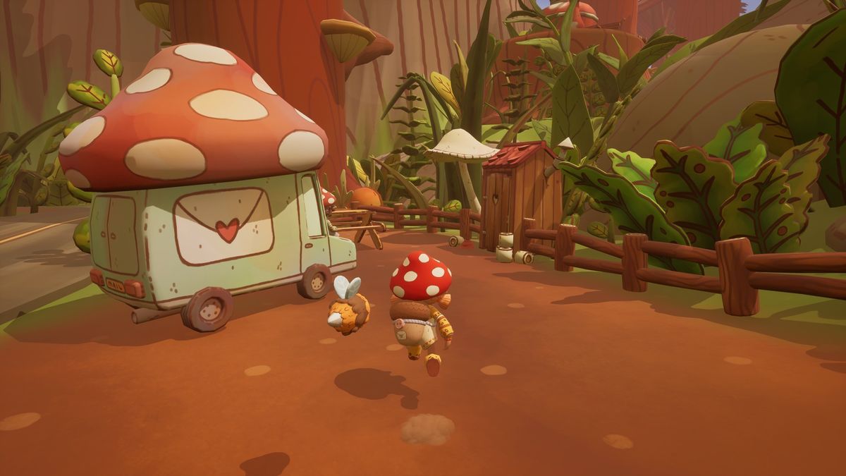 Image of mushroom post worker from platformer mail time