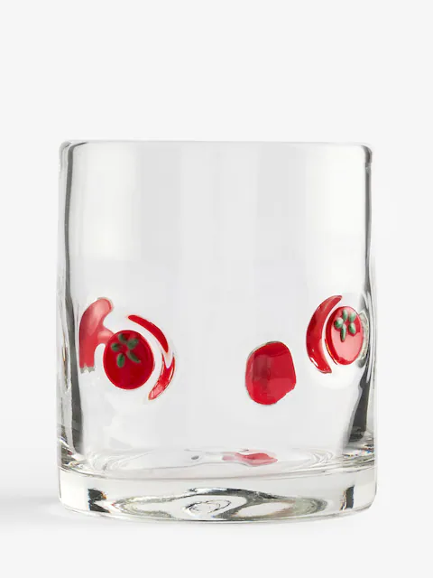Lia Gold x Next, Lia Gold X Next Set of 4 Clear Tomato Tumbler Glasses - Size One