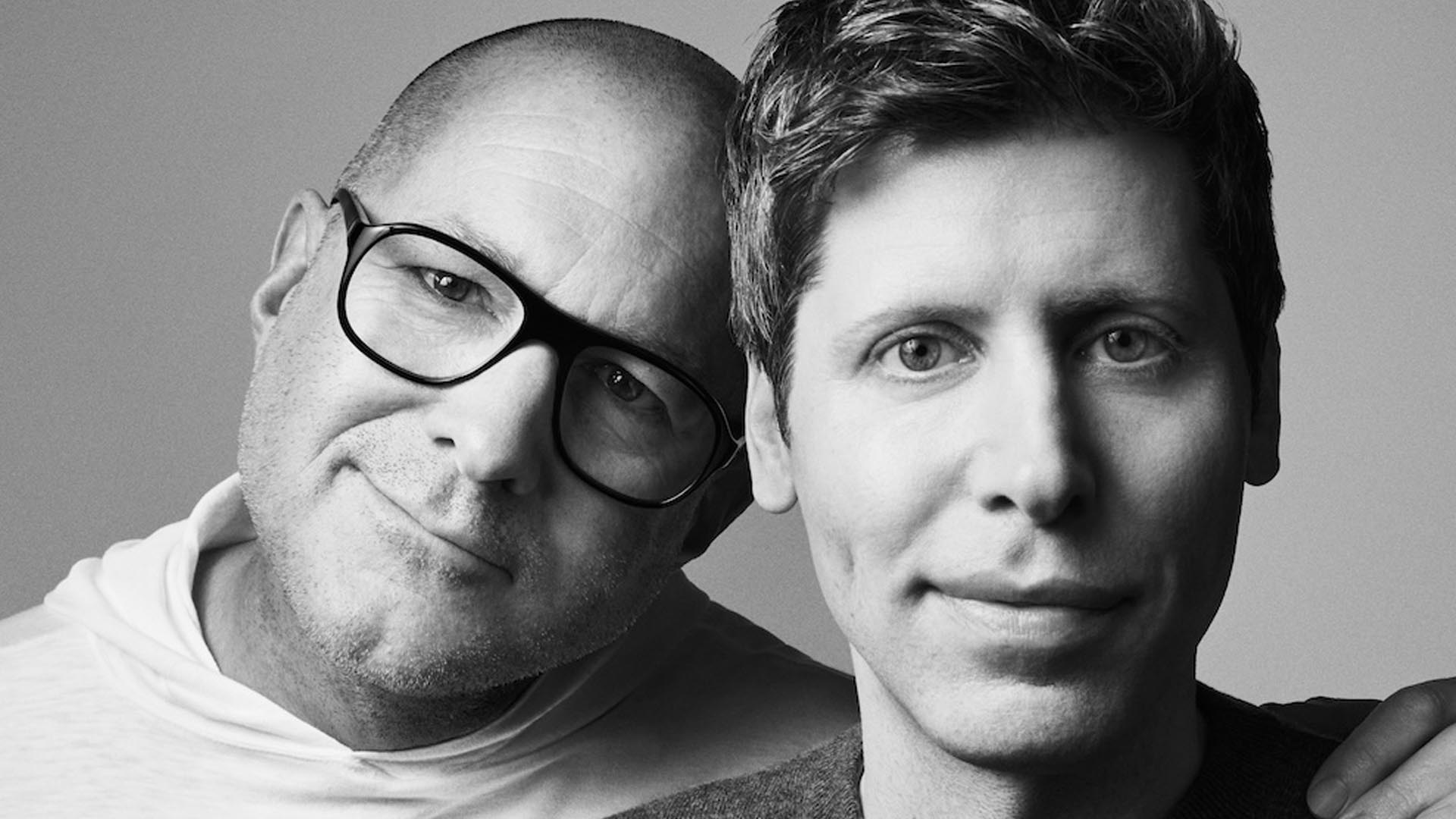 A photo of Jony Ive and Sam Altman