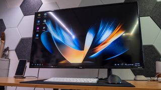 Samsung DeX on a TV from a Fold 4