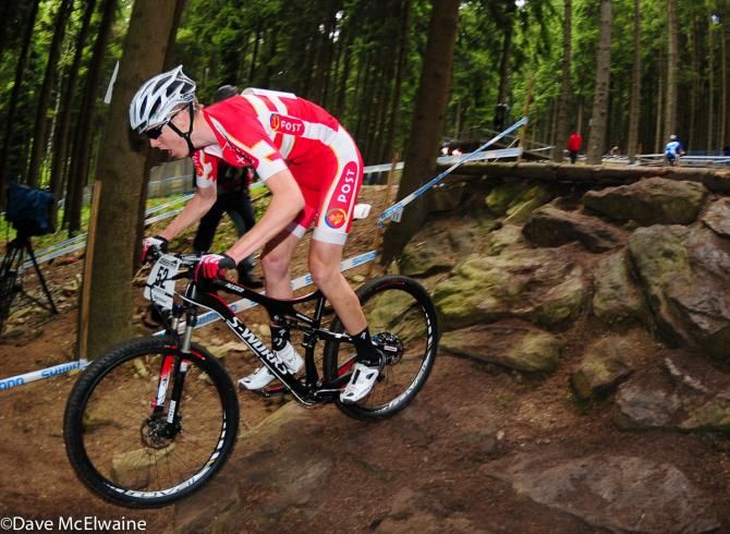 Louis Bendixen (Denmark) riding in 15th position