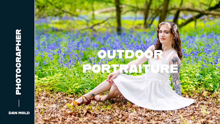 The first slide from Dan Mold's photography presentation on Outdoor Portraiture