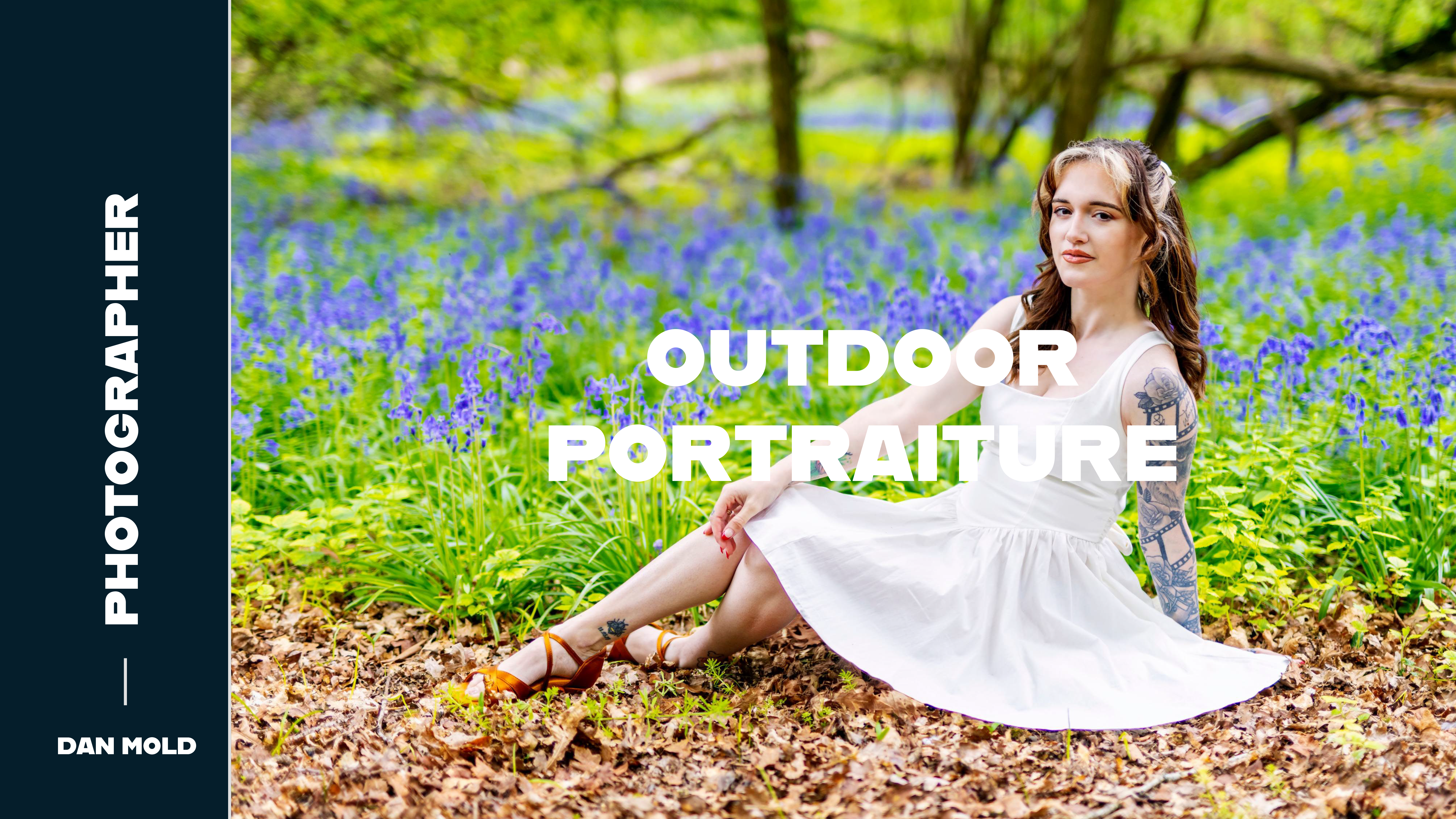 The first slide from Dan Mold's photography presentation on Outdoor Portraiture