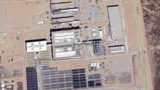 Google Earth images of TSMC's Fab 21 construction in Arizona over the span of two years.