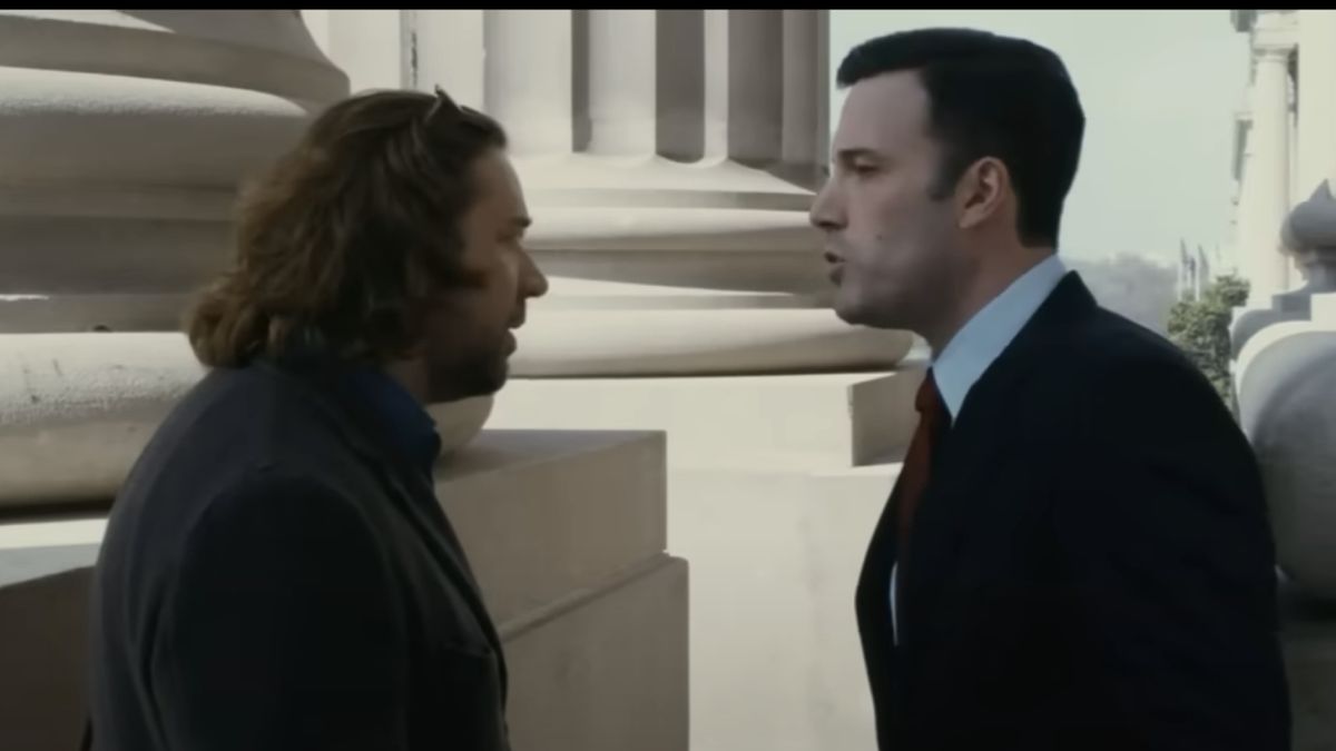 Russell Crowe and Ben Affleck in State of Play