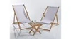 La Redoute Set of 2 Deckchairs with Small Table