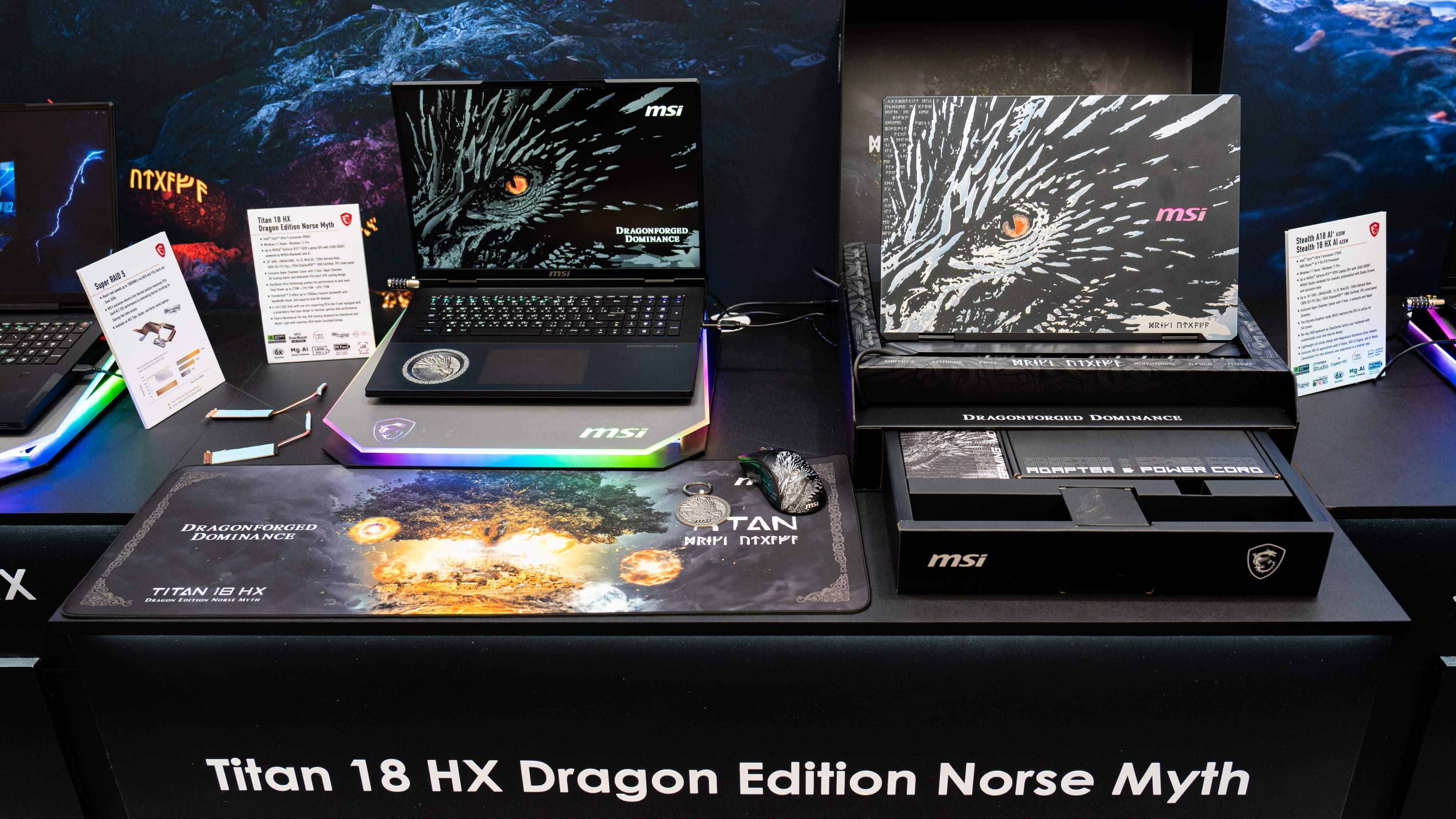 MSI Titan 18 HX Dragon Edition Norse Myth