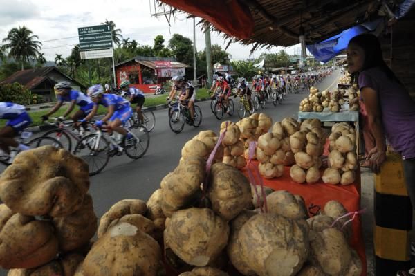 Vegetables, different kinds of Potato was sold on street