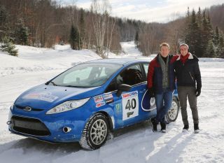 Barney and Bradley rally driving in Bradley Walsh & Son: Breaking Dad