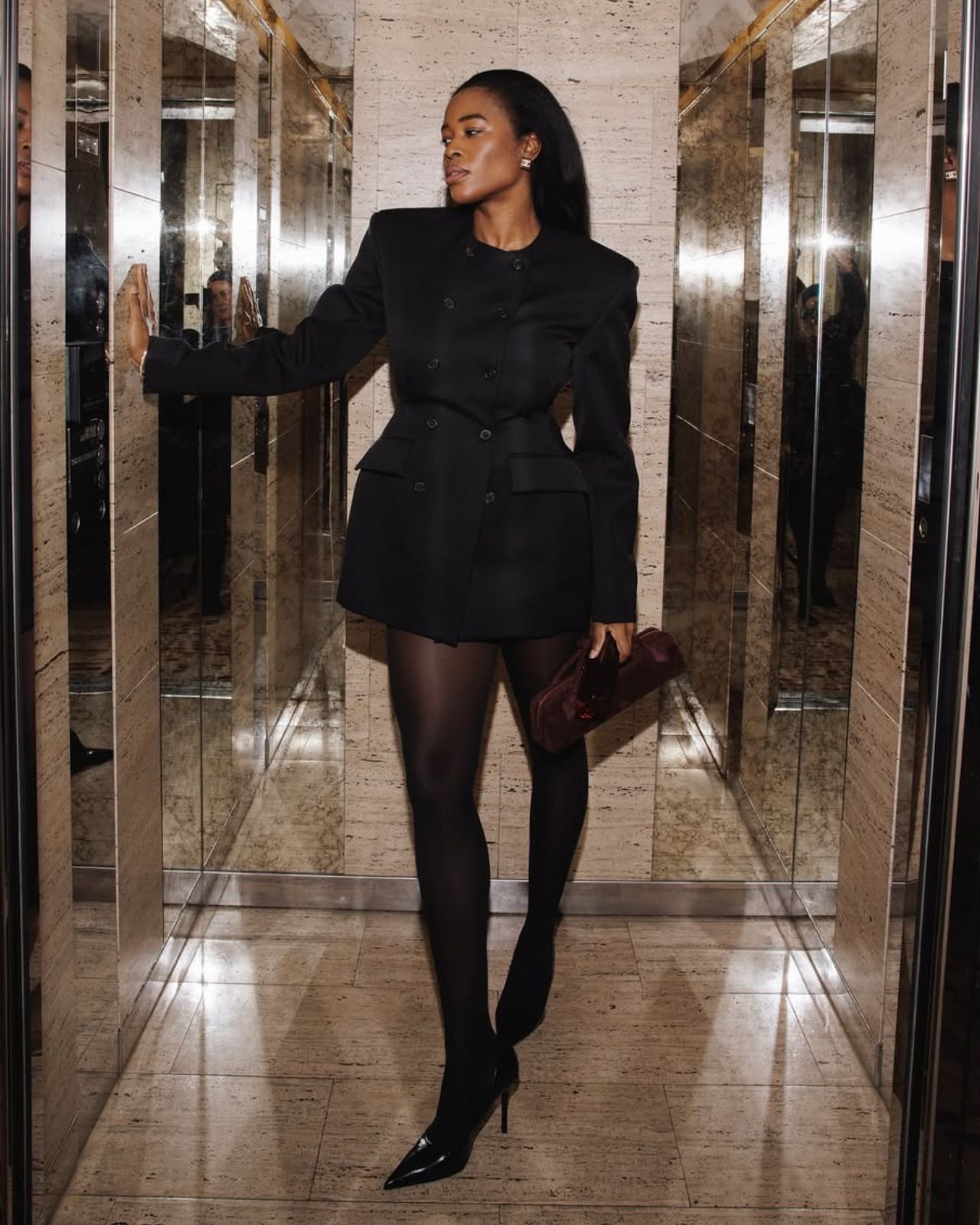 Dress and Tights Outfit Ideas @nlmarilyn