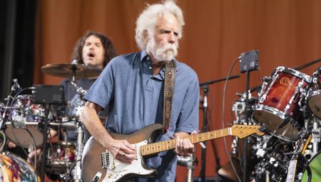 Bob Weir performs onstage with Dead & Company at the Fair Grounds Race Course in New Orleans, Louisiana on May 6, 2023