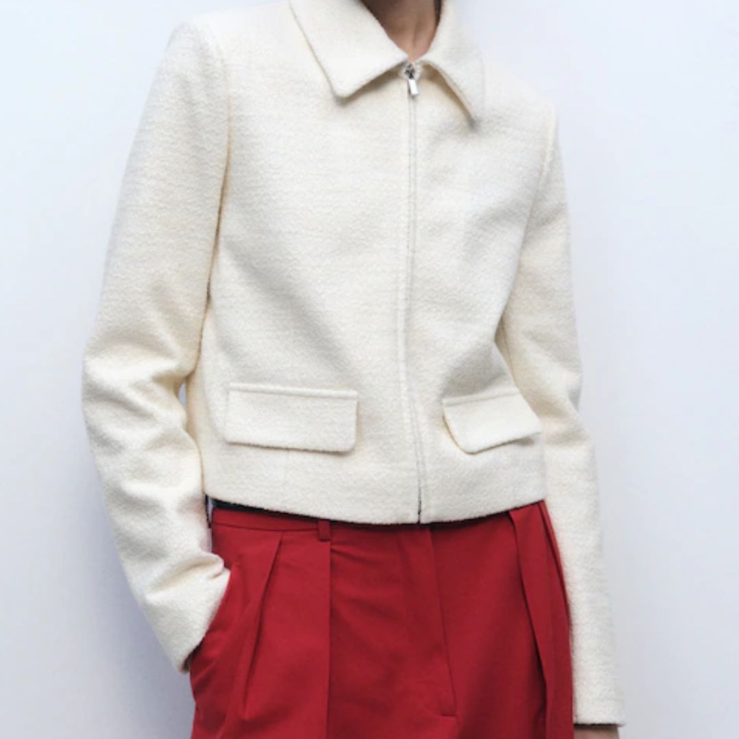 Mango Cotton-Blend Jacket