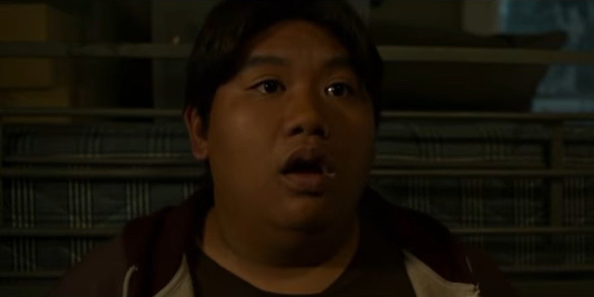 Ned Leeds looking stunned after finding out Peter Parker&#039;s secret identity in Spider-Man: Homecoming