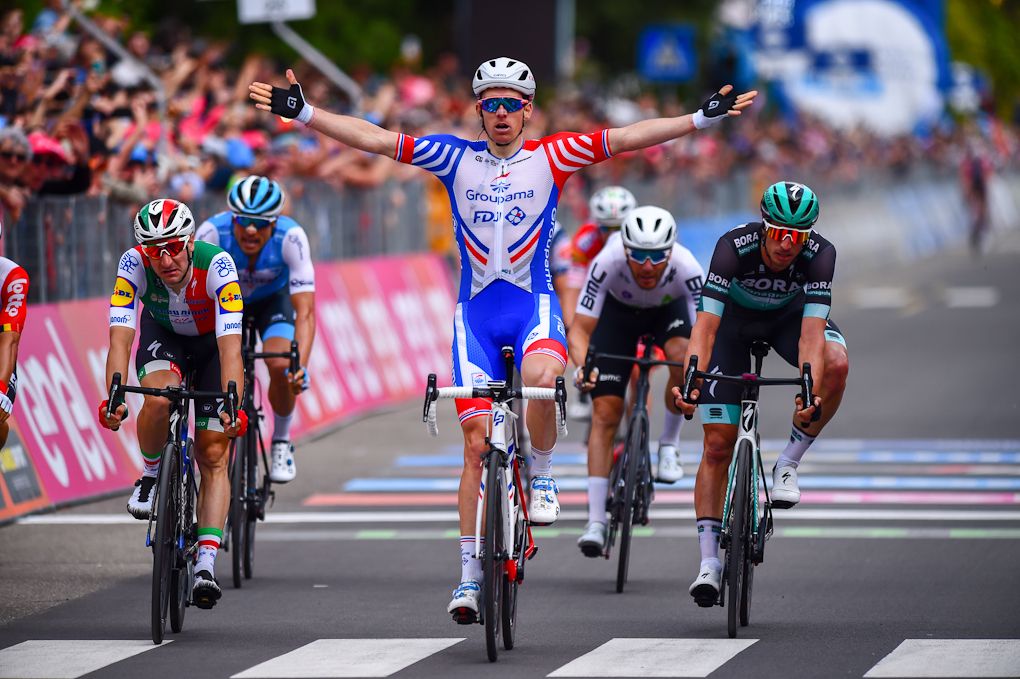 Arnaud Demare wins stage 10 at the 2019 Giro d'Italia